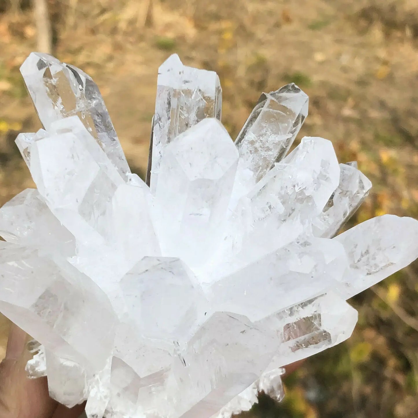 Natural quartz crystal selenite tower reiki healing
