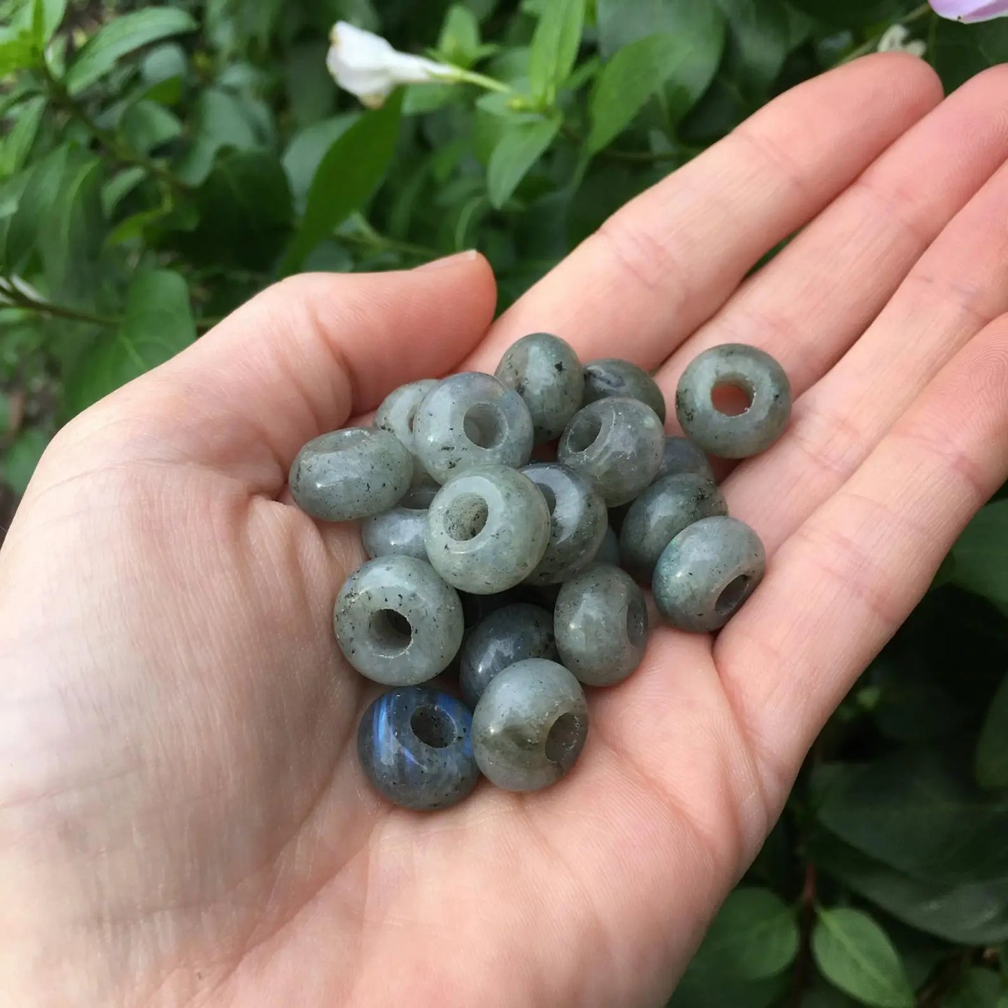 Labradorite Gemstone, Dreadlock Beads Dreadlock Bead, Loc Bead, Boho Hair Accessories