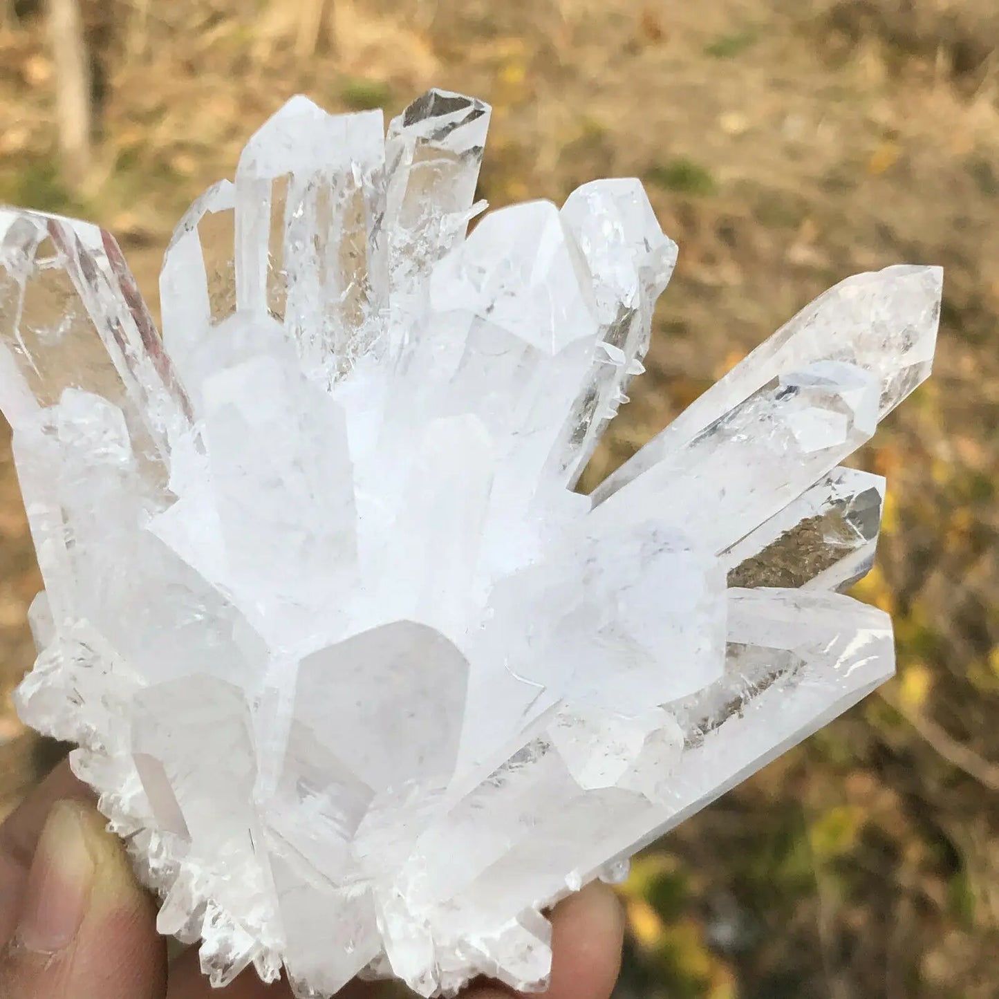 Natural quartz crystal selenite tower reiki healing