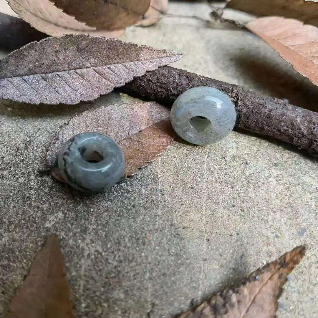 Labradorite Gemstone, Dreadlock Beads Dreadlock Bead, Loc Bead, Boho Hair Accessories