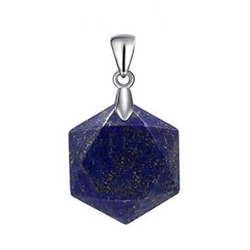 KFT Natural Hexagram Healing Crystal Quartz Star of David Hexagon Faceted Rose Pink Quartz Magen David Pendant Jewelry For Men