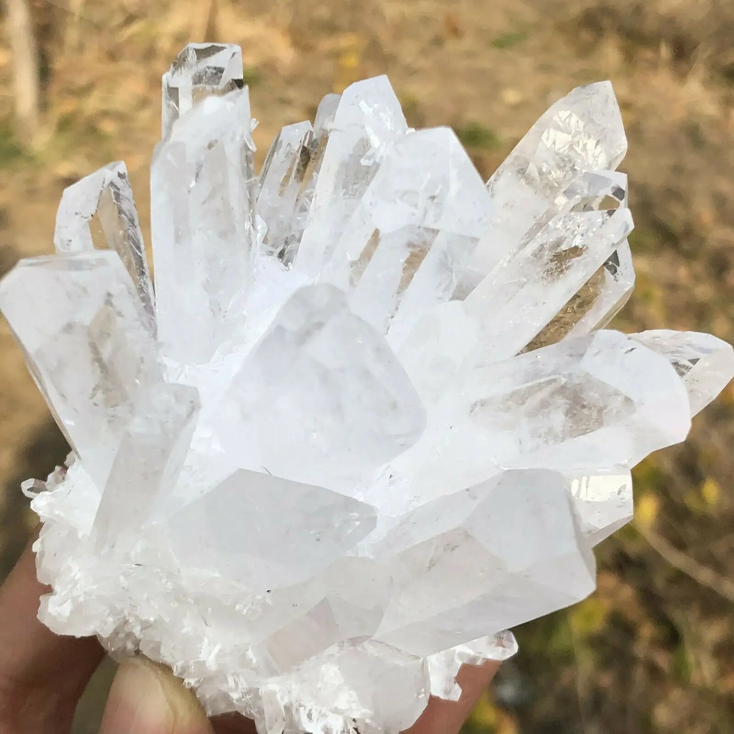Natural quartz crystal selenite tower reiki healing