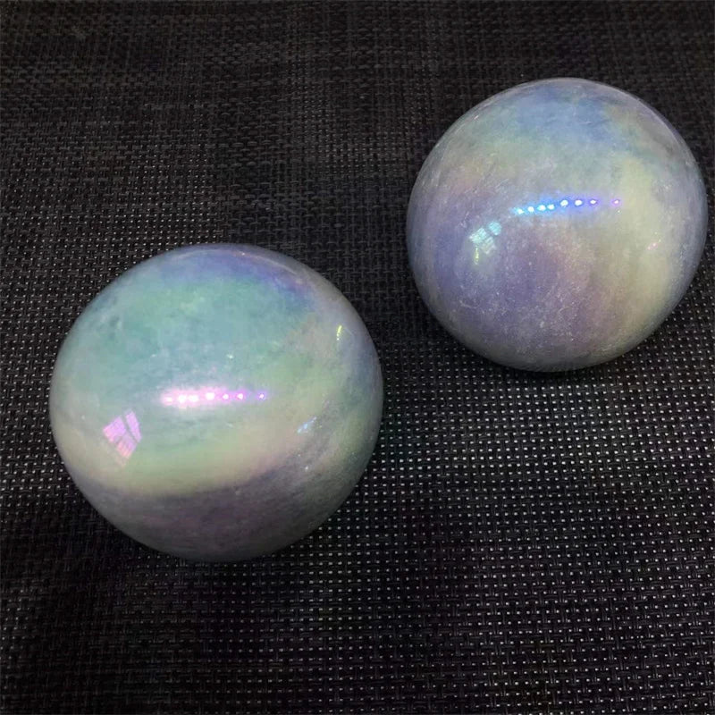 Aura Celestite Ball Natural Stones Quartz Crystal Healing Gemstones Reiki Sphere Home Decoration