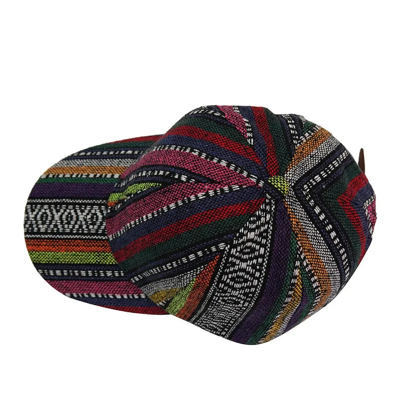 Retro Baseball Caps Men Women Boho Style Sunscreen Peaked Cap Cotton Fashion Anti-sun Outdoor Hat Adjustable Snapback Cap