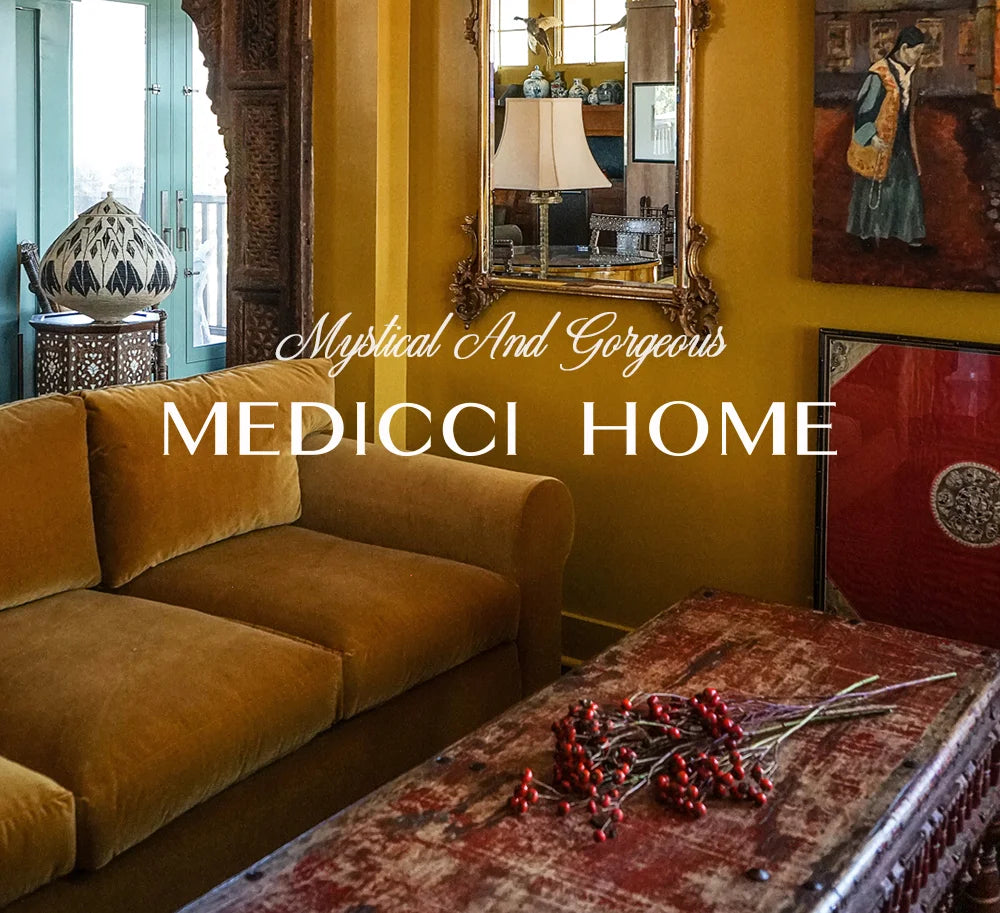 Medicci Home GG Style Decor Bright Eyes Ceramic Dinner Plate Boho Art Ornate Round Salad Dessert Plate For Party 8 Inch Diameter