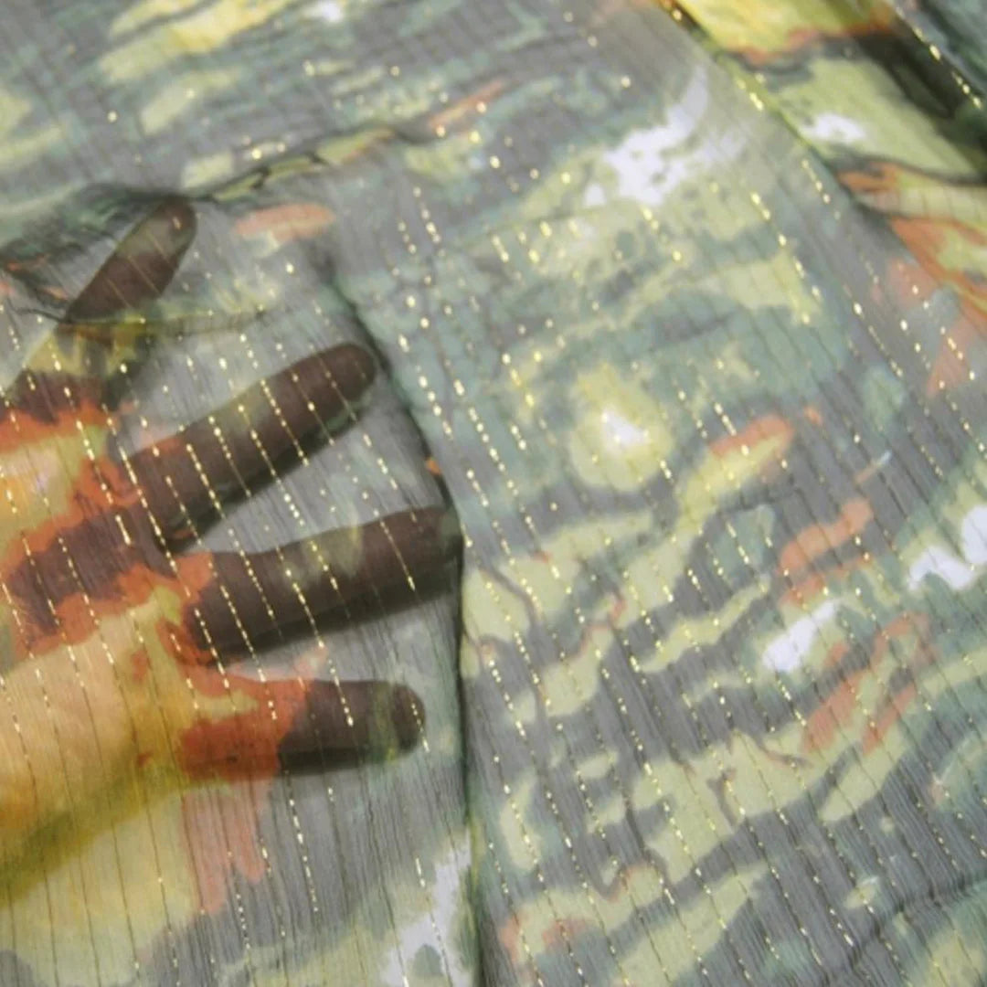 Pure Silk 100% Fabric On Sale Bohemian Floral Chiffon Style Width 135cm Soft 6mm Dress Scarf Material
