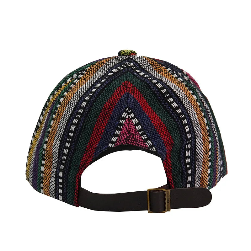 Retro Baseball Caps Men Women Boho Style Sunscreen Peaked Cap Cotton Fashion Anti-sun Outdoor Hat Adjustable Snapback Cap