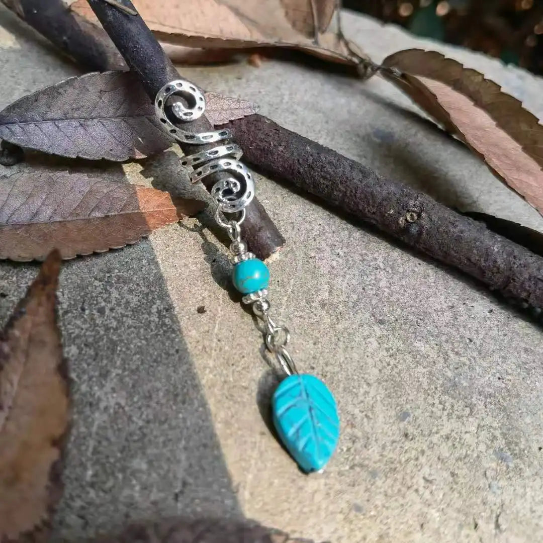 Labradorite Gemstone, Dreadlock Beads Dreadlock Bead, Loc Bead, Boho Hair Accessories