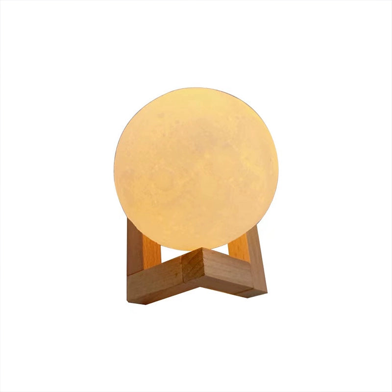 Creative Moon Light Charging Small Night Lamp Night Light Voice Bedside Lamp Bedroom Sleep Light Table Lamp Desktop Decoration