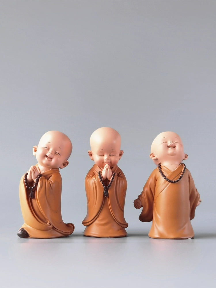 Creative Decompression Cure Mood Stability Desk Decorations Women's Station Decorations Buddha Little Monk Zen