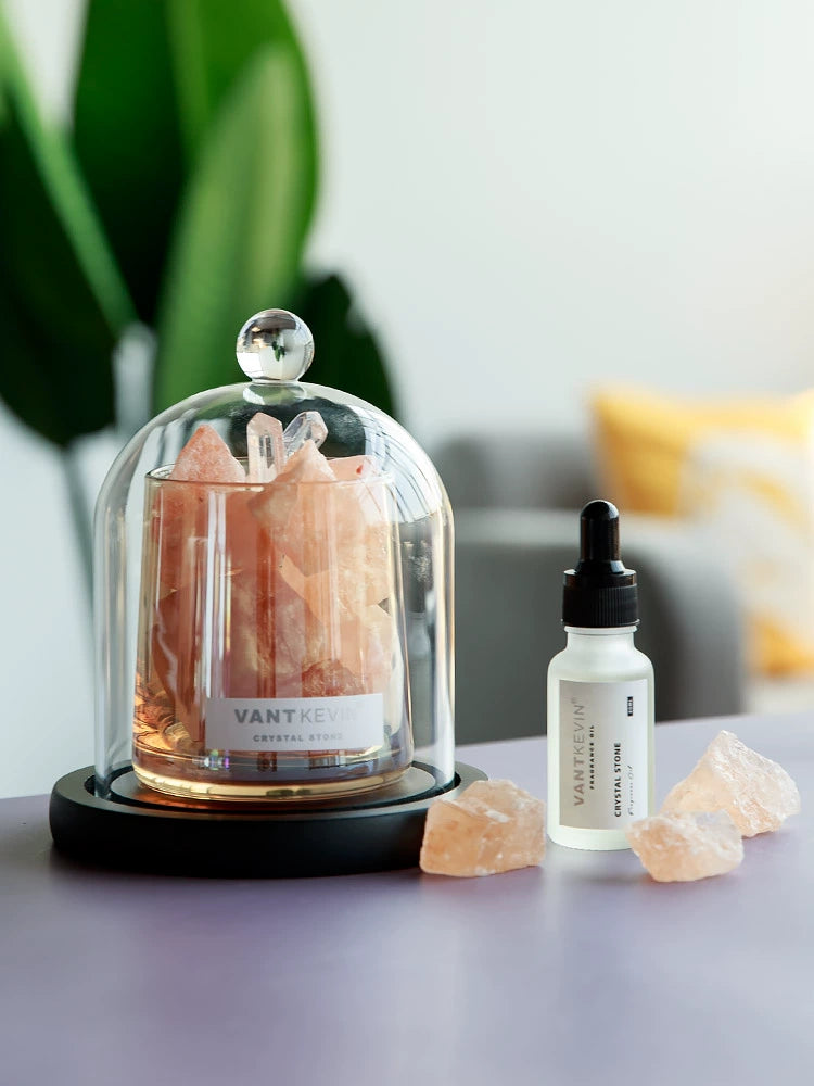 Fire-Free Aromatherapy Fragrant Stone Natural Crystal Stone View Home Bedroom Long-Lasting Essential Oil Decoration Summer Valentine's Day Gift Box