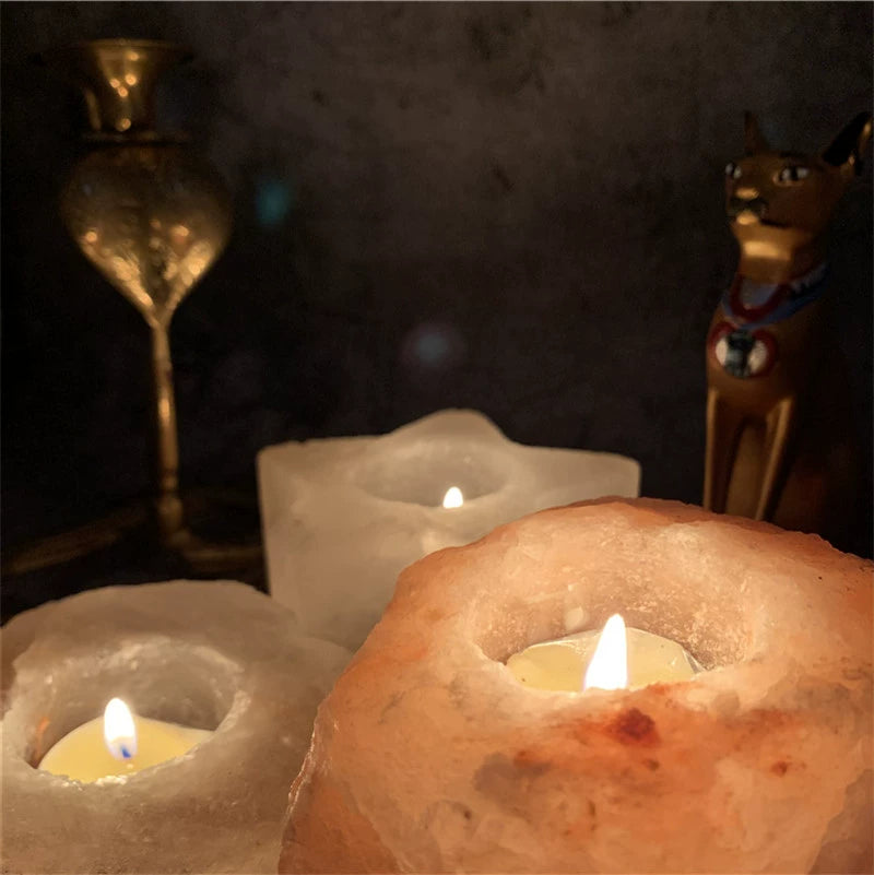 Exported to Europe Purified Natural Raw Gemstone Mineral Candlestick
