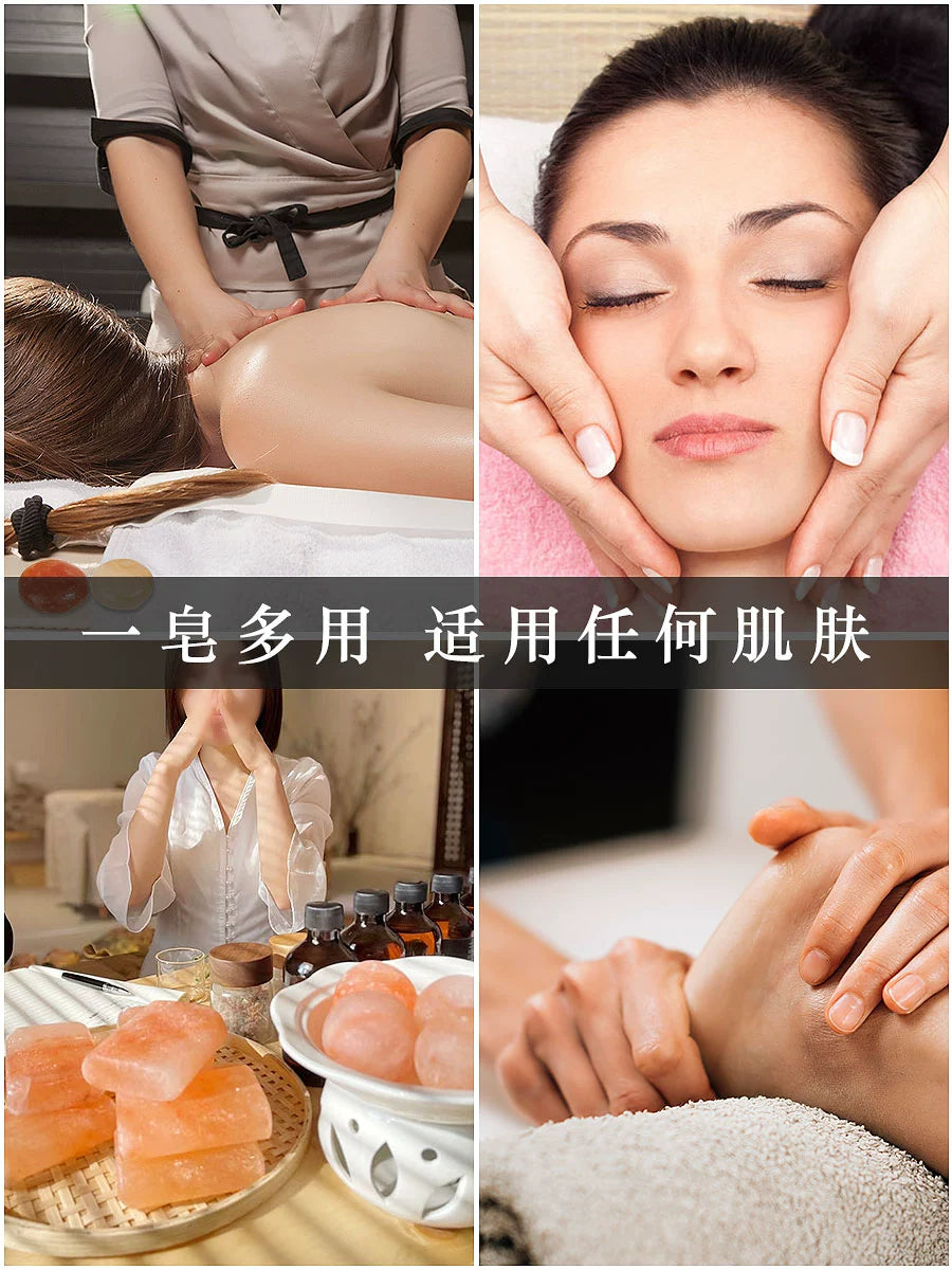 Himalayan Natural Crystal Salt Stone Massage Soap Spa Bath Beauty Skin Care Health Care Hot Compress Stone Salt Therapy Salt Brick