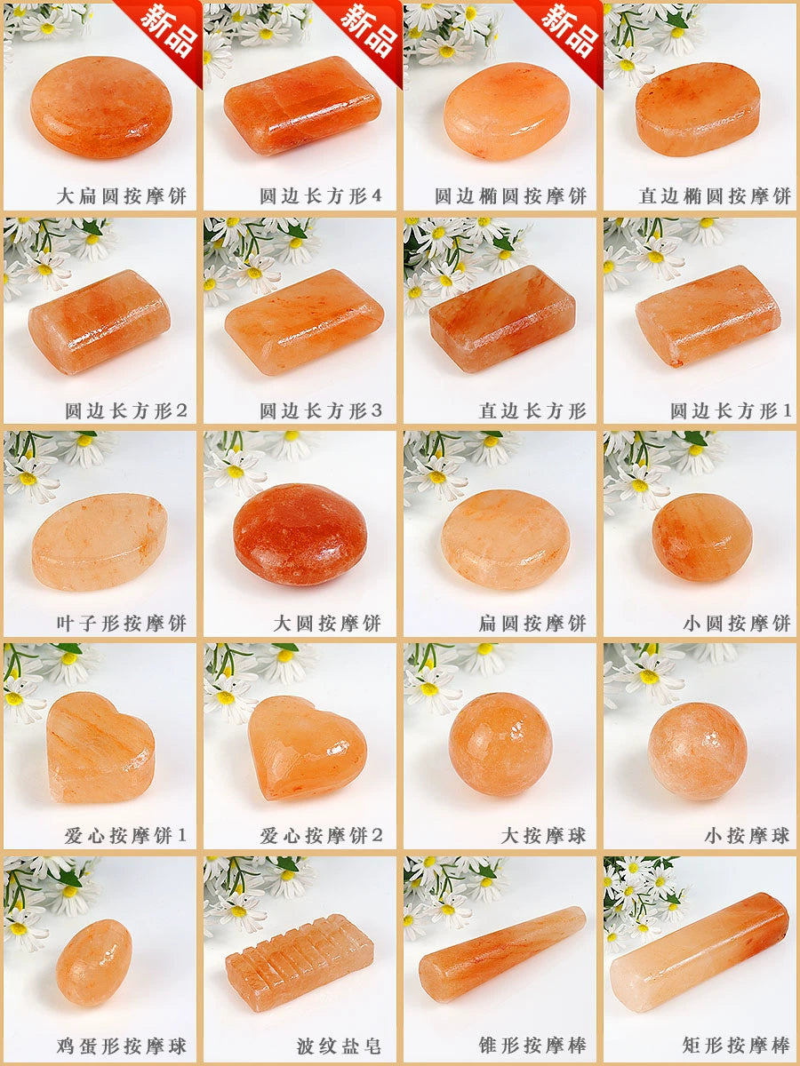 Himalayan Natural Crystal Salt Stone Massage Soap Spa Bath Beauty Skin Care Health Care Hot Compress Stone Salt Therapy Salt Brick