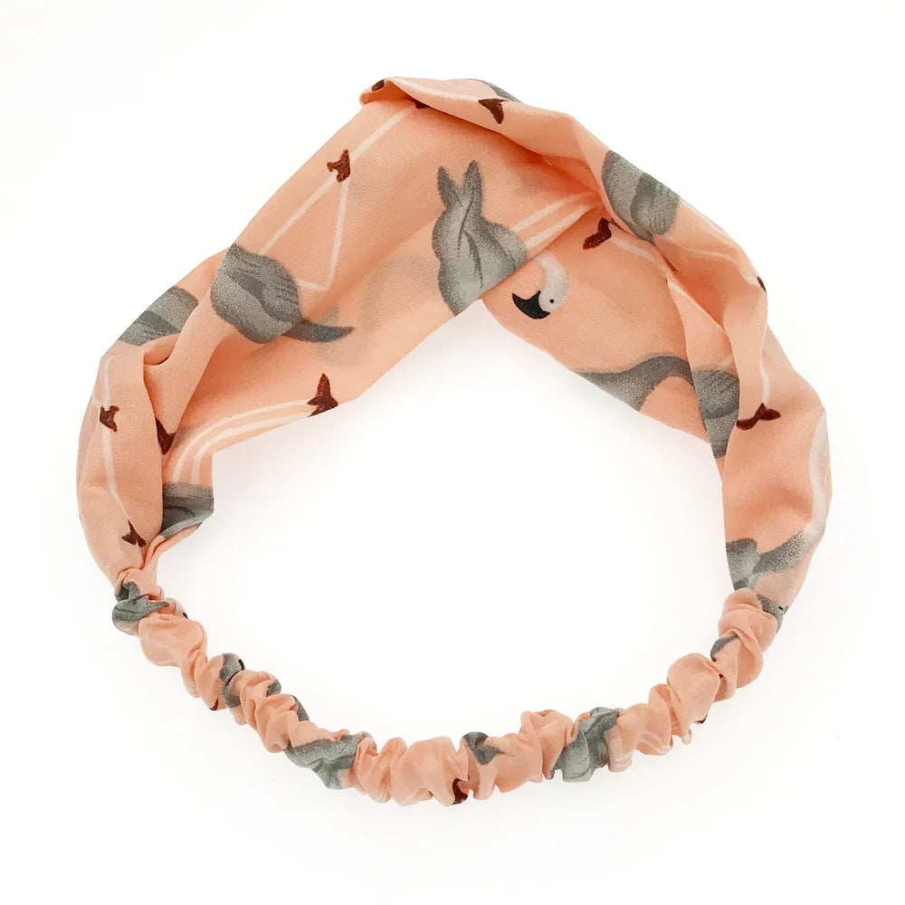 BOHOWAII Bandeau Cheveux Hair Band for Women Wide Head Wraps Knotted Elastic Teen Girls Yoga Workout Diademas Boho Chic Bandana