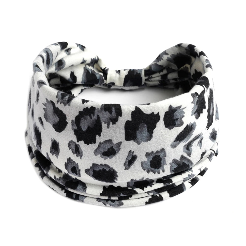 Boho Knot Turbans Yoga Elastic Head Wrap Women Headband Wide Hairbands Headwear Floral Bandanas Fashion Hair Band Accessories