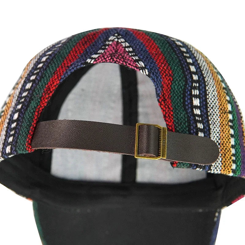 Retro Baseball Caps Men Women Boho Style Sunscreen Peaked Cap Cotton Fashion Anti-sun Outdoor Hat Adjustable Snapback Cap