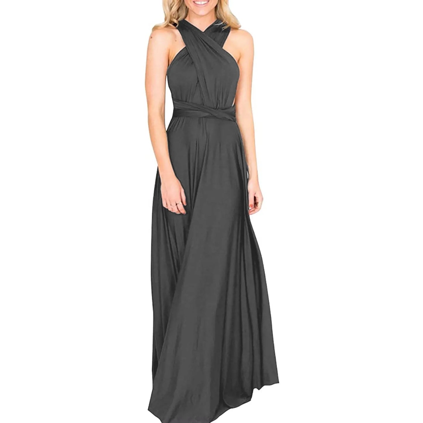 Sexy Maxi Club Dress Women Boho Red Bandage Long Cocktail Dress For Women Party Bridesmaids Formal Dresses For Women 2024