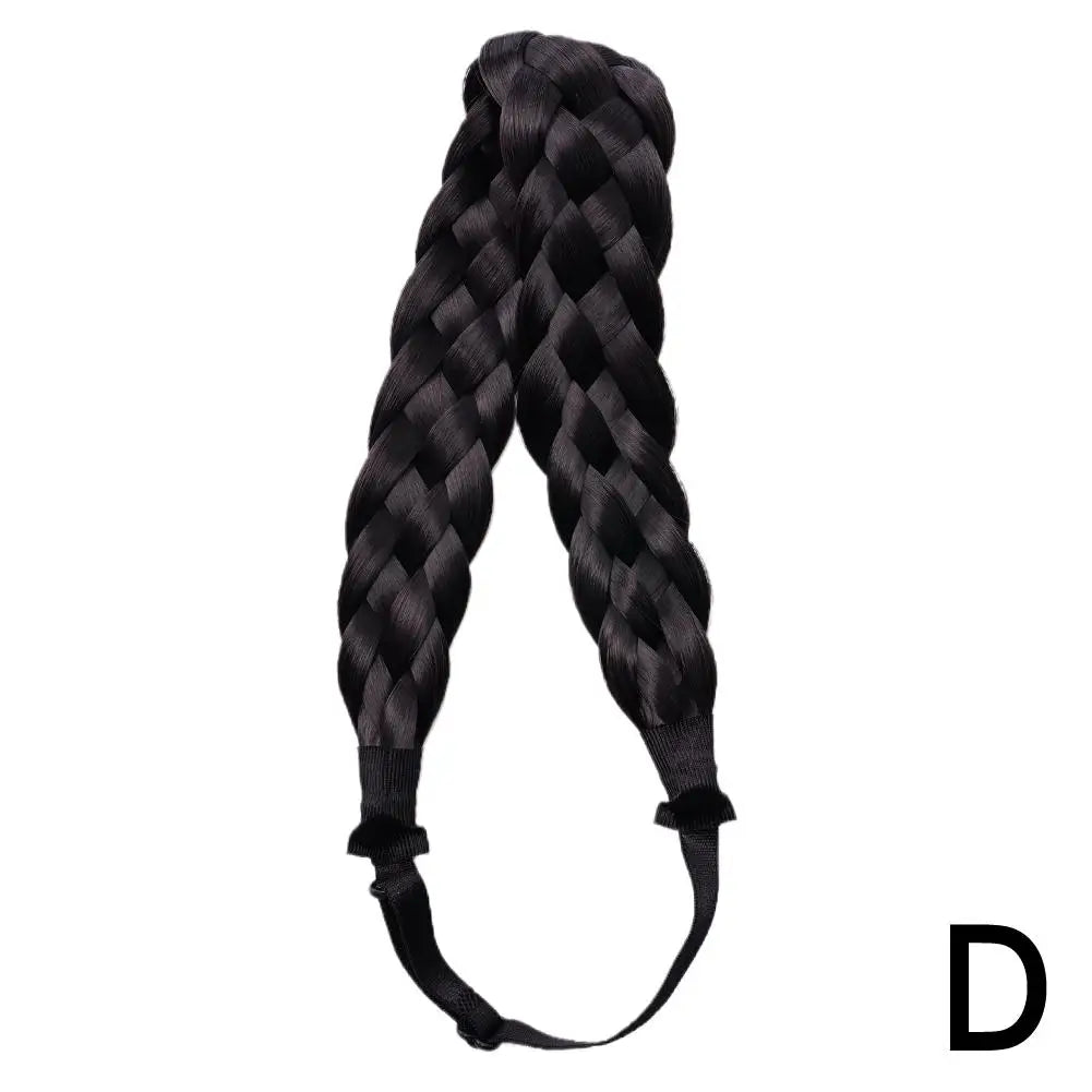 Synthetic Wig Twist Hair Band Boho Locks Wig Headband Women Boho Plait Braid Hair Band Headbands For Hair Woman Accessories