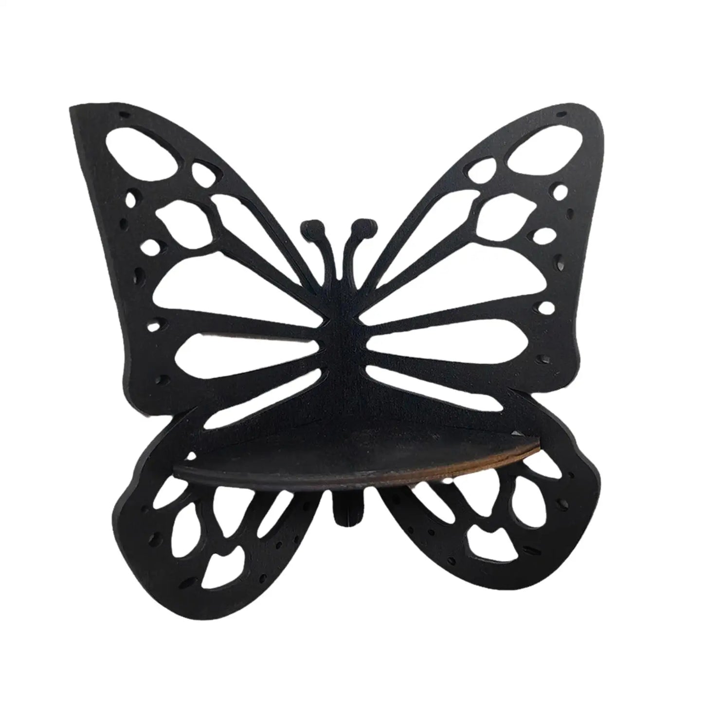 Butterfly Corner Shelf Boho Wall Shelves Book Storage Butterfly Wall Hanging Shelf for Cafe Bathroom Office Bedroom Kitchen