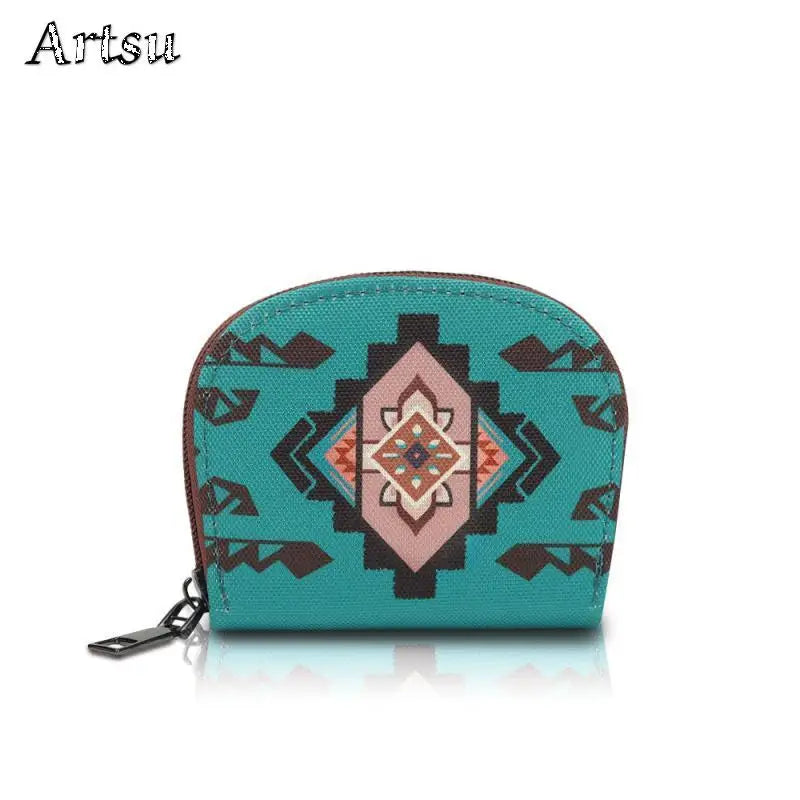 Bohemian Style Women's Hot Selling Wallet Fashion European American Retro Portable Leisure Trend Advanced Zipper Small Wallet