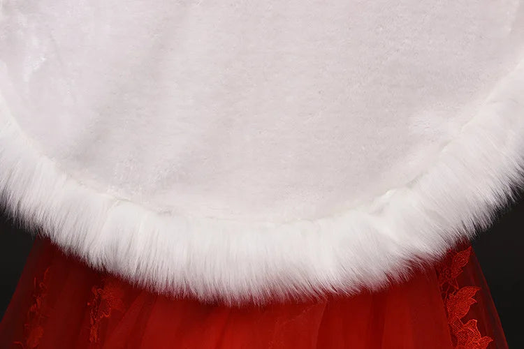 Luxury Faux Fur Scarf Cape Winter Warm Bolero Bridal Poncho Elegant Soft Mink Female Wedding Cloak Jacket E162