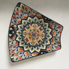 Retro Ceramic Dinner Plates Set Bohemia Style Food Plate Household Tableware Set Breakfast Plates Salad Soup Bowls Dinnerware