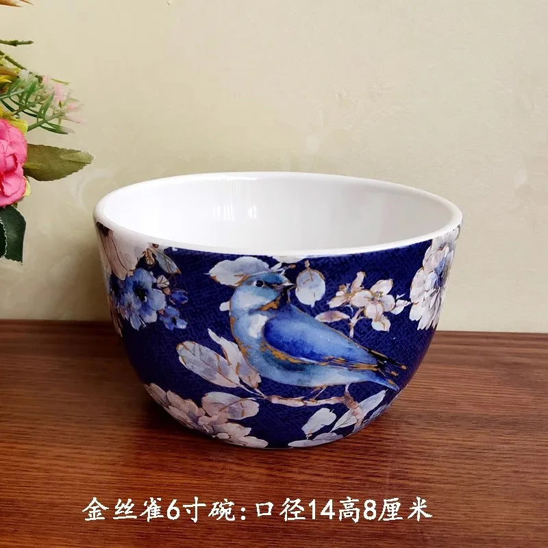 Boho Ceramic Tableware Set, Rice Bowl, Salad Plate, Home Decor, Living Room, Western Food Steak Mug