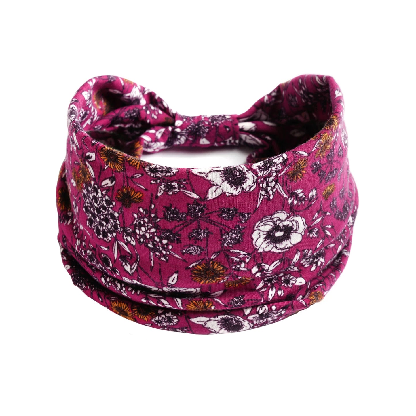 Boho Knot Turbans Yoga Elastic Head Wrap Women Headband Wide Hairbands Headwear Floral Bandanas Fashion Hair Band Accessories