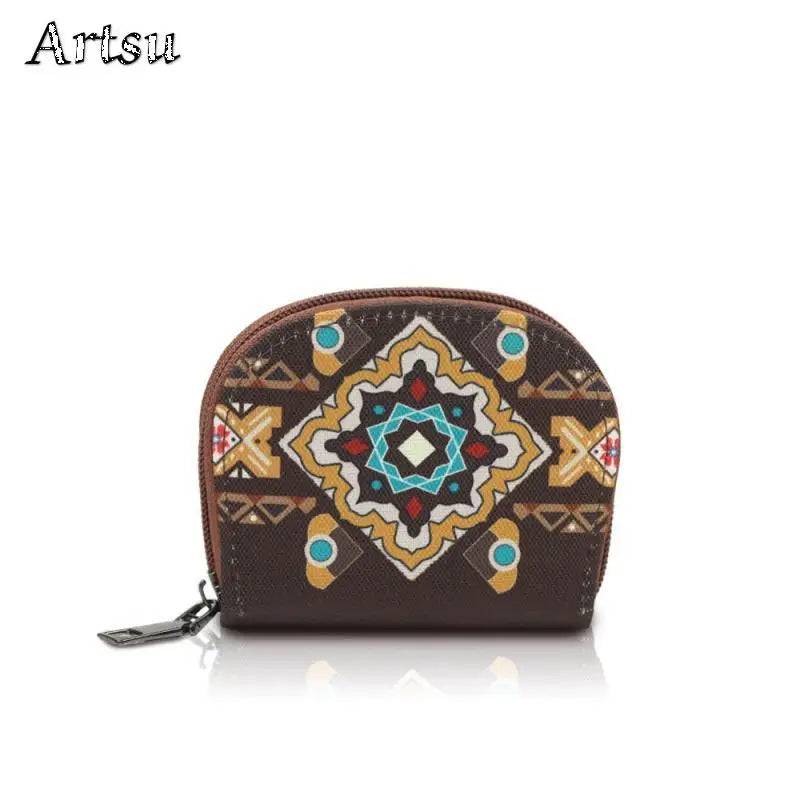 Bohemian Style Women's Hot Selling Wallet Fashion European American Retro Portable Leisure Trend Advanced Zipper Small Wallet