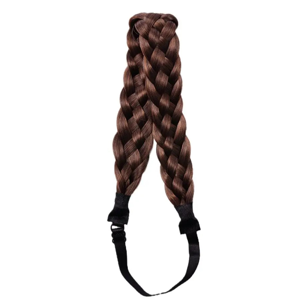 Synthetic Wig Twist Hair Band Boho Locks Wig Headband Women Boho Plait Braid Hair Band Headbands For Hair Woman Accessories