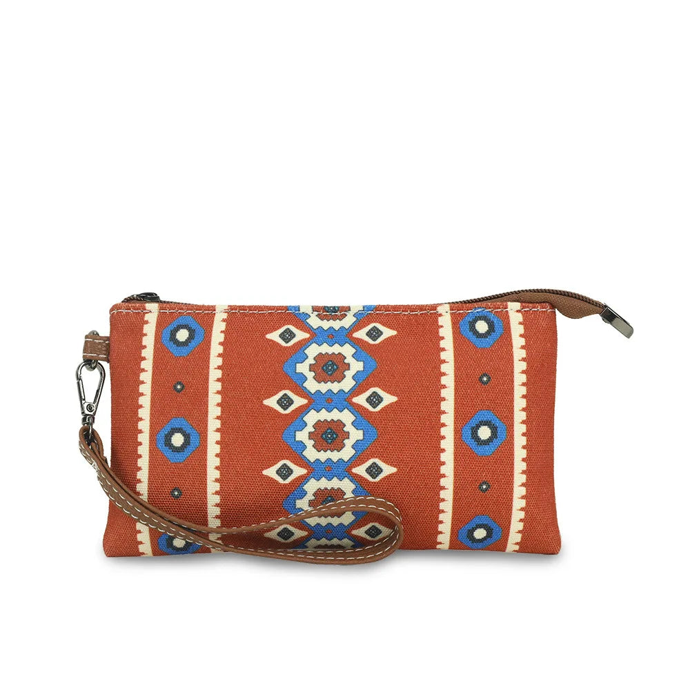 Hot Selling Bohemian Style Women's Wallet Fashion European American Retro Portable Women's Bag Leisure Trend Zipper Small Wallet