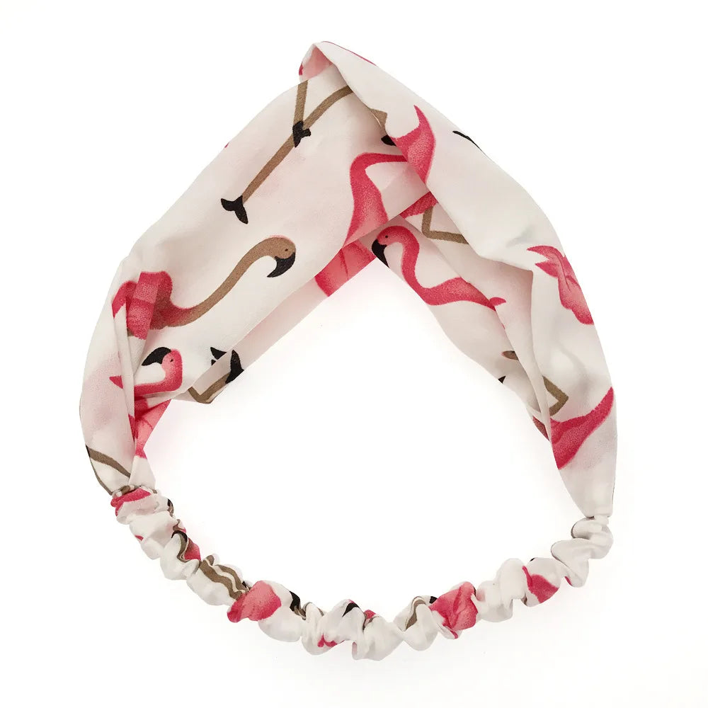 BOHOWAII Bandeau Cheveux Hair Band for Women Wide Head Wraps Knotted Elastic Teen Girls Yoga Workout Diademas Boho Chic Bandana