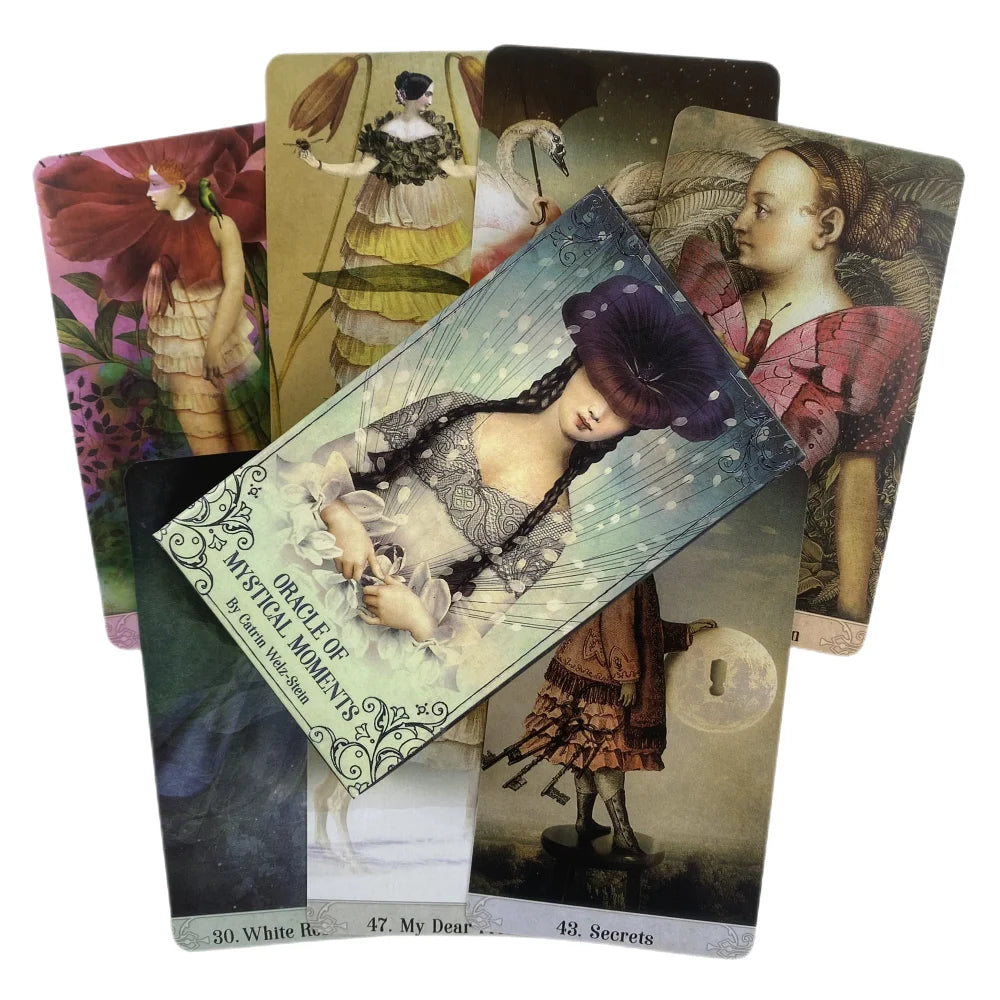 Queen Of The Moon Oracle Cards Divination Deck English Vision Edition Tarot Board Playing Game For Party