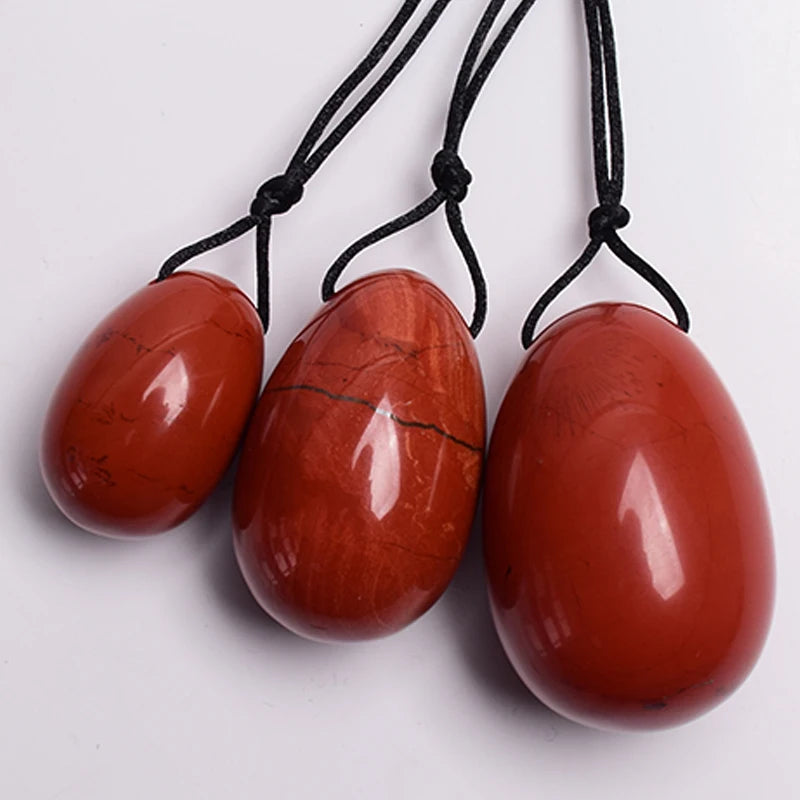 3 PCS Natural Jade Stone Yoni Egg Set Massage Vaginal Balls Muscle Kegel Exercise Women Tightening Crystal Ball Kegel Exerciser