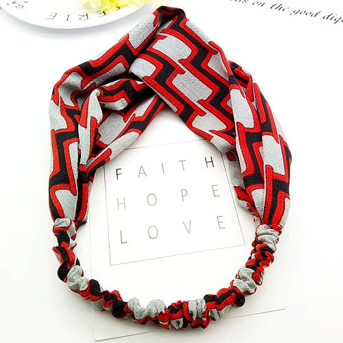BOHOWAII Bandeau Cheveux Hair Band for Women Wide Head Wraps Knotted Elastic Teen Girls Yoga Workout Diademas Boho Chic Bandana