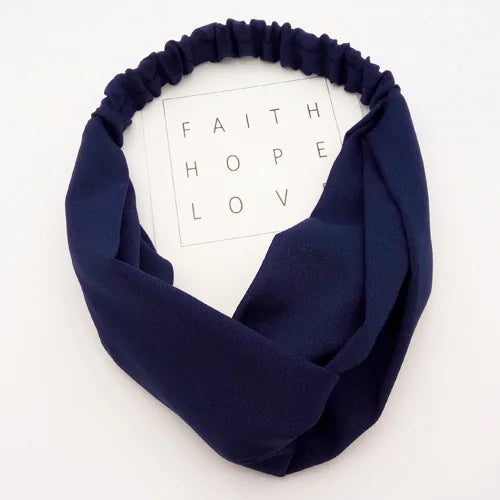 BOHOWAII Bandeau Cheveux Hair Band for Women Wide Head Wraps Knotted Elastic Teen Girls Yoga Workout Diademas Boho Chic Bandana