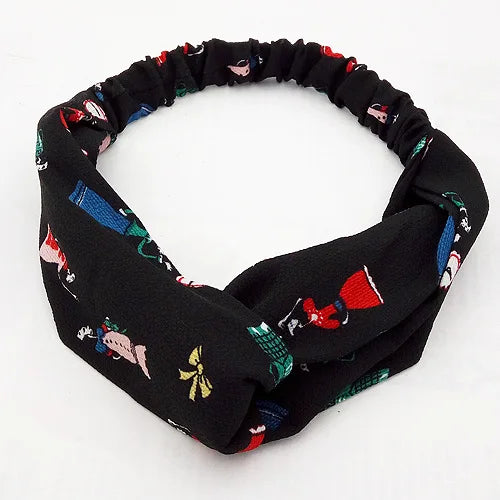 BOHOWAII Bandeau Cheveux Hair Band for Women Wide Head Wraps Knotted Elastic Teen Girls Yoga Workout Diademas Boho Chic Bandana