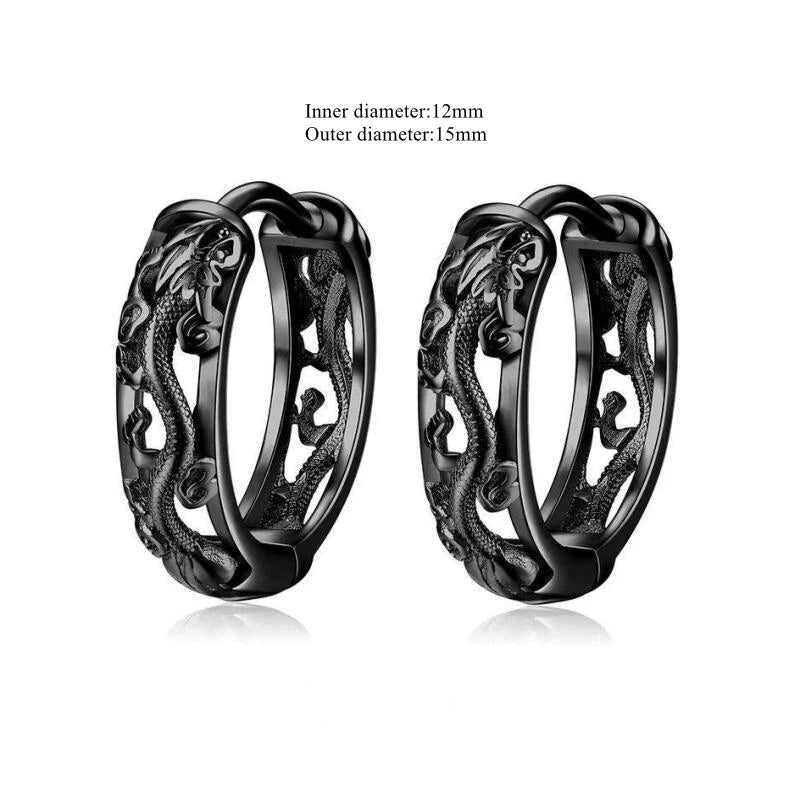 Vintage Simple Small Hoop Earrings Stainless Steel Hypoallergenic Earrings for Men Women Cool Indian Boho Jewelry