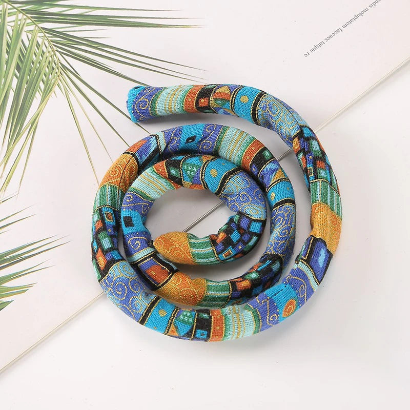 Flexible Boho Hair Wire Tie Stylish Ponytail Holder Bohemian Inspired Accessories for Women Hold on Curly Thick Dreadlock Hair