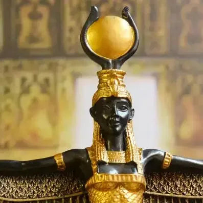 Saint Earth Statue Isis Goddess Figurines Patron Eye Egypt Art Decoration Creative Resin Craft Home Decor Accessories