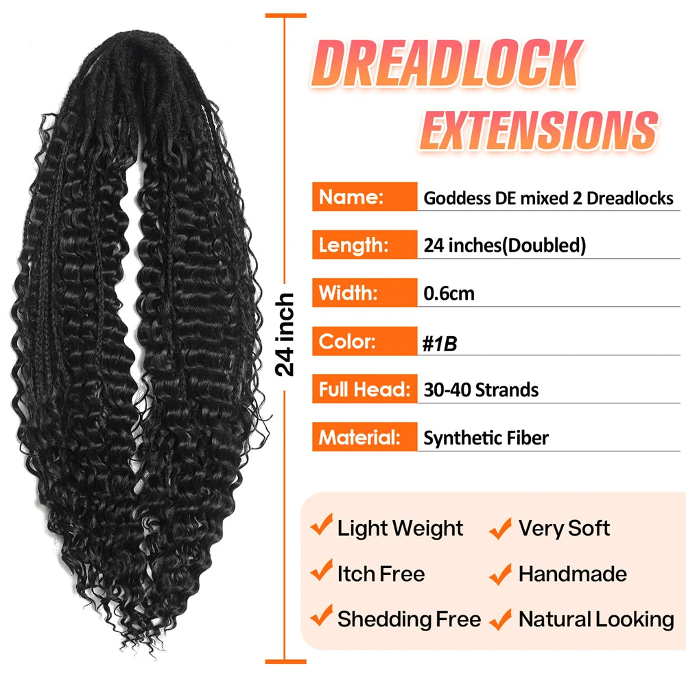 Double Ended Synthetic Dreadlock Extensions Ombre Blonde Boho Crochet Hippie Dreads 10 Strands Handmade Bohemian Box Braids