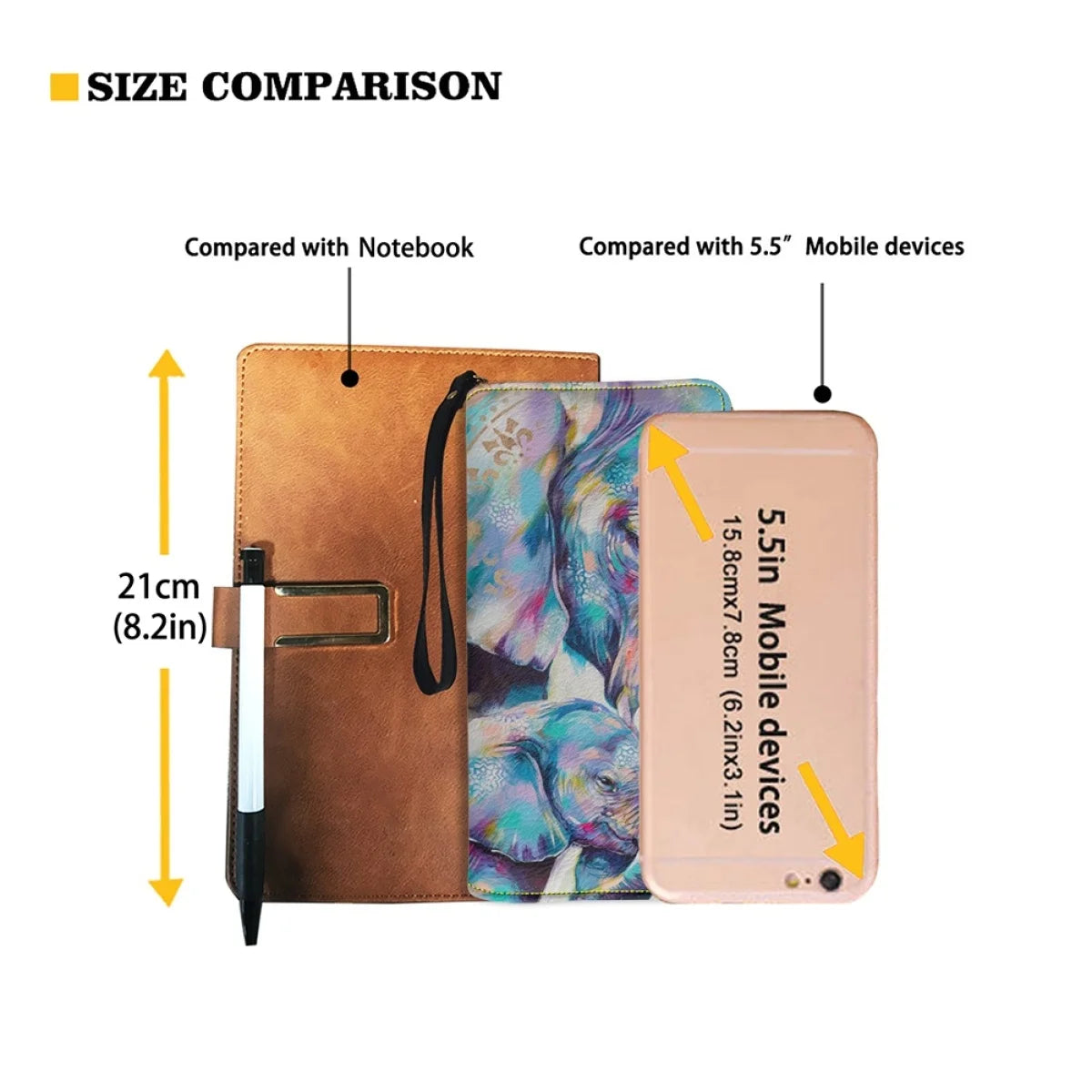 Bohemian Elephant Print Luxury PU Leather Party Clutch Long Zipper Elegant Clutch Business Card Holder High Quality Wallet Femal