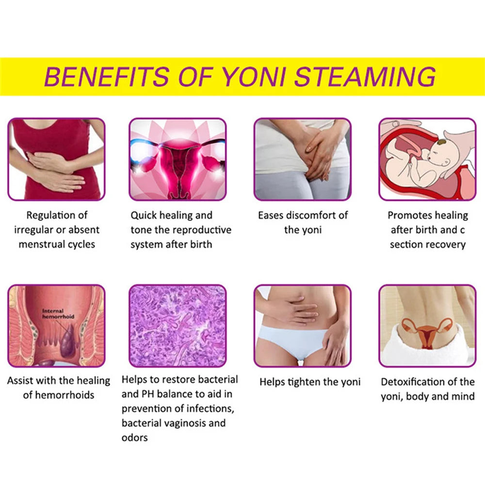 30packs Yoni Steam Seat Detox Feminine Health Hygiene Yoni SPA Steam Herbs For Tampon 100% Chinese Herbal Women Vaginal Cleaning