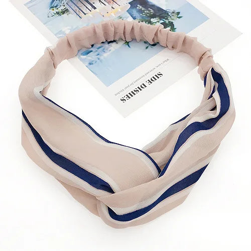 BOHOWAII Bandeau Cheveux Hair Band for Women Wide Head Wraps Knotted Elastic Teen Girls Yoga Workout Diademas Boho Chic Bandana