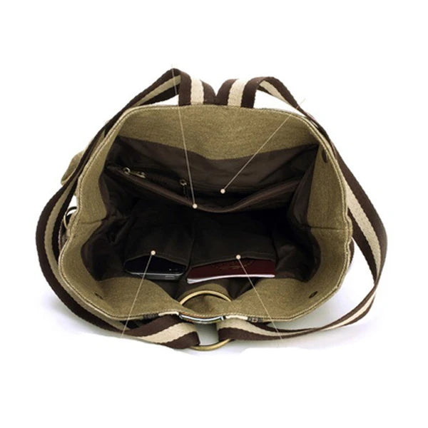 Tribal Ethnic Canvas Womens Backpack Pouch Hippie Shoulder Bag Girls Boho Rucksack