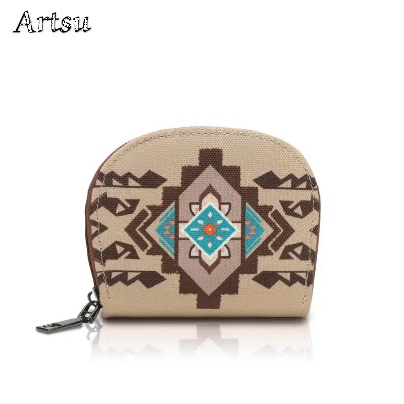 Bohemian Style Women's Hot Selling Wallet Fashion European American Retro Portable Leisure Trend Advanced Zipper Small Wallet