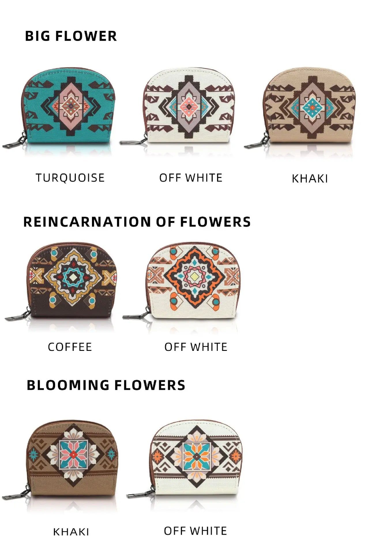 Bohemian Style Women's Hot Selling Wallet Fashion European American Retro Portable Leisure Trend Advanced Zipper Small Wallet