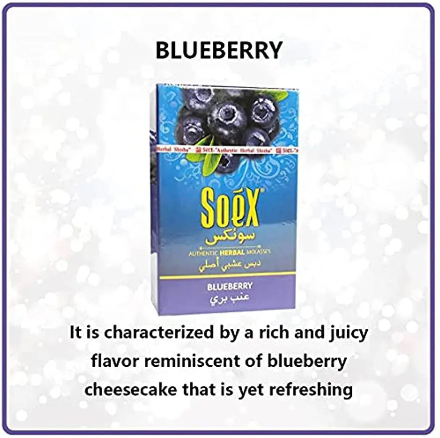 Soex Random 10pcs 500g HERBAL Shisha Fruits Premium Hookah Flavors Weed Molasses No 0% Nicotine Free 0%