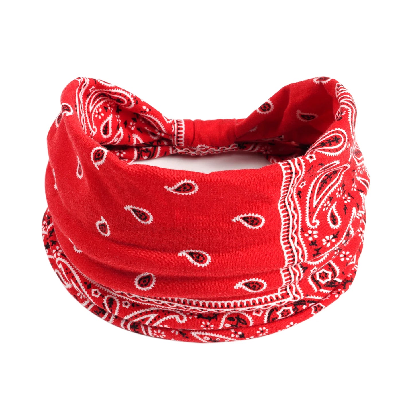 Boho Knot Turbans Yoga Elastic Head Wrap Women Headband Wide Hairbands Headwear Floral Bandanas Fashion Hair Band Accessories